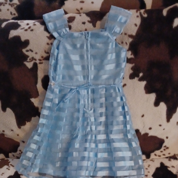 Xtraordinary Light Blue Striped Dress - Picture 5 of 9